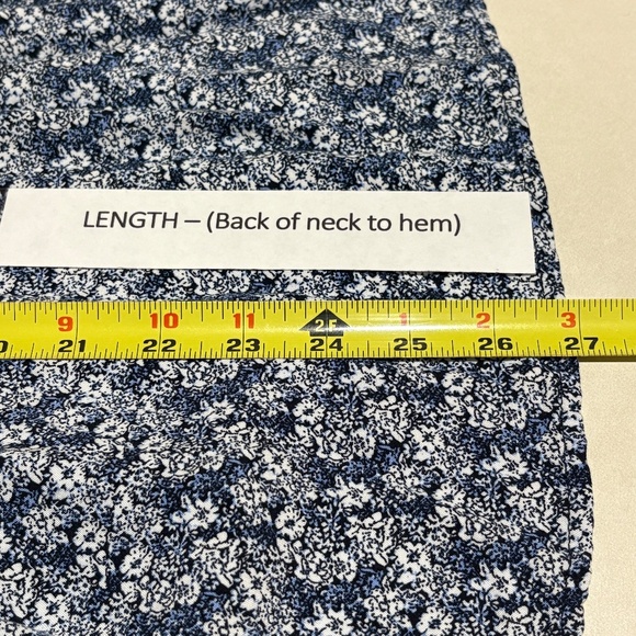 Jones New York Women ¾ Sleeve Split Neck Blouse Top Sz 2X Coastal Beachy Comfort - Picture 11 of 12